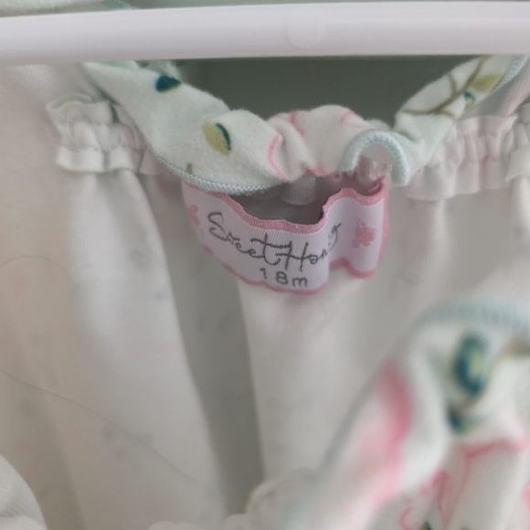 Sweethoney 18 months (fits 18-24 ) bunny rabbit bubble romper spring easter - Picture 3 of 4